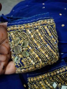 Royal Blue Embroidered Suit