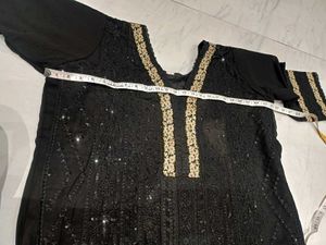 Elegant Black Kurta Set with Dupatta