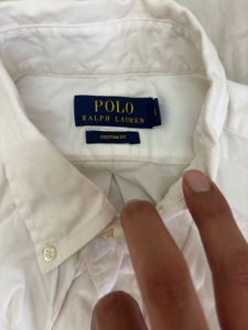 Polo Ralph Lauren Custom Fit White Poplin Shirt
