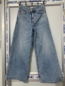 H&M Light Wash Wide Leg Jeans