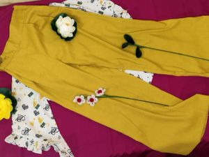 Cute Heart Print Kurta Set
