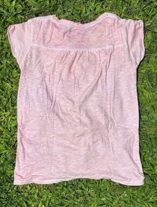 vintage Pink Zara California Heart Graphic Tee