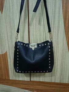 Studded Black Handbag