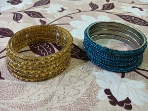 Set of 2 Beaded Bangles