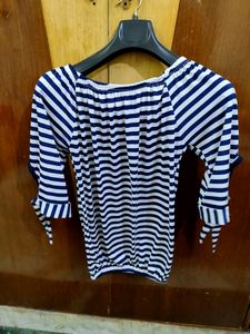 Striped Off-Shoulder Top