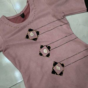 elegant velvet Kurti