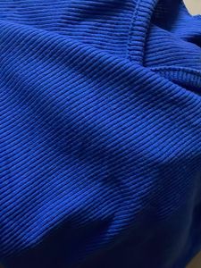 Blue Ribbed Tank Top