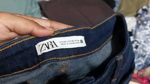 ZARA Dark Blue Denim Jeans
