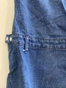 Blue Denim Pinafore Dress