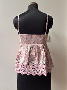 Floral Babydoll Strap Top