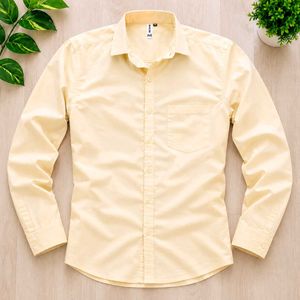 Men's Classic Light Yellow Shirt