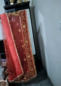 Red Embellished Lehenga Choli