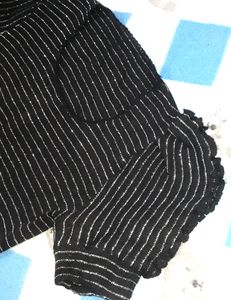 BLACK OFFSHOULDER  PARTY WEAR TOP