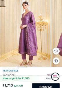 Elegant Purple Kurta Set with Dupatta