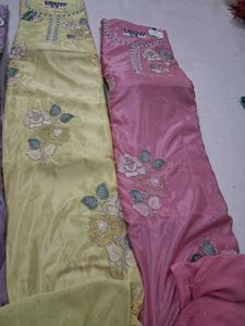 Embroidered Silk Kurta Sets - Multiple Colors