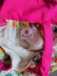 Girls Paisley Pink Pants &amp; Top Set