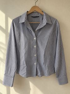 Blue stripped women shirt