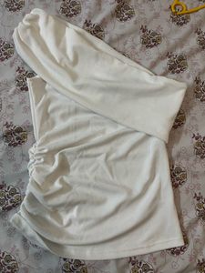 Brand new too with Tag - Chic White Ruched