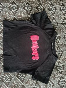 Black T-Shirt with Pink "Bankers" Logo