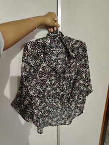 Floral Print Button-Up Shirt