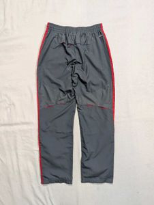 Adidas Grey &amp; Red Striped Track Pants