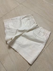 Cute Denim &amp; White Shorts Set