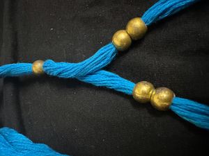 Blue Oxidised Necklace