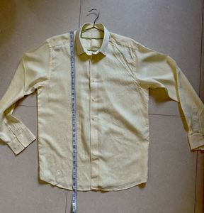 Light Yellow Linen Shirt