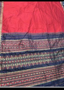 Red &amp; Blue Ethnic Saree