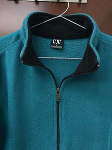 Teal Fleece Jacket - Cozy &amp; Warm