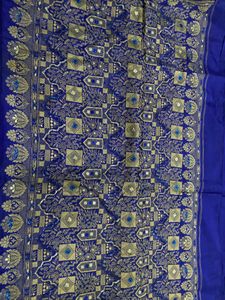 Royal Blue Banarasi Silk Saree