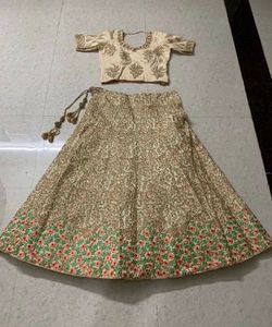Trendy Bridal Lehenga With Zari &amp; Embroidery