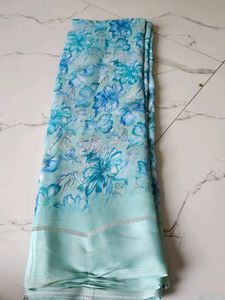 Beautiful Floral Saree with Blouse