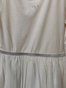 H&amp;M White Sparkly Tulle Dress