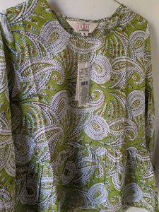 Green Printed Top