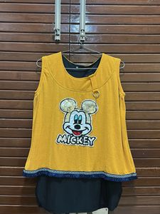 Cute Mickey Mouse Graphic party Top upto 3 xl