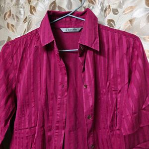 Annabelle Sheer Striped Shirt