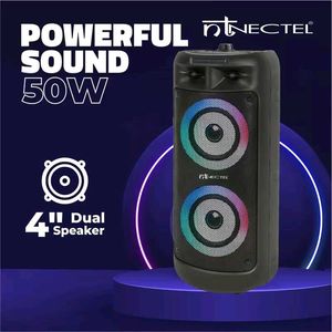 50W Portable Multimedia Bluetooth Speaker with Dua