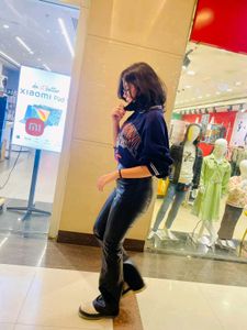 BLACK LEATHER BOOTCUT PANTS 💅🏻🐈‍⬛