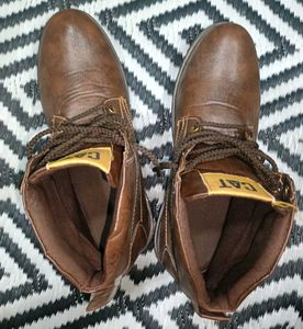 Caterpillar men's &amp; women's Brown Leather Boots