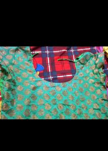 Green Dress Material Kurti