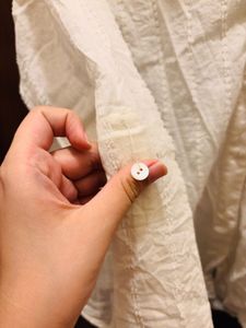 Chic White Embroidered Button-Up Shirt