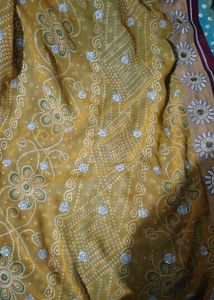 Stylish Blue Printed Saree Fabric