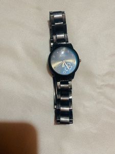 Stylish Black Metal Watch