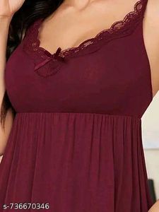 Elegant Maroon Nightgown