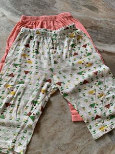 Cute Cherry Print Palazzo Pants (Set of 3)