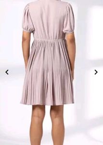 Tio Pink Pleated Dress