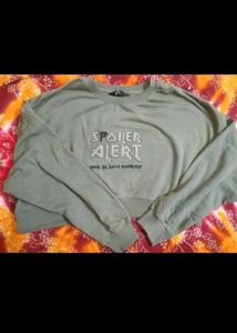 Cropped Sweatshirt "Spoiler Alert"
