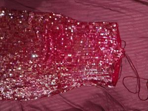 “Red Sequin Bodycon Dress ❤️✨ (Party Wear / Worn O