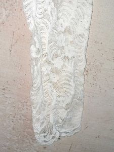 See-through Lace Mock Neck Top